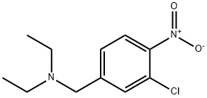 Benzenemethanamine, 3-chloro-N,N-diethyl-4-nitro- 结构式