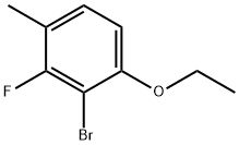 2-溴-1-乙氧基-3-氟-4-甲基苯 结构式