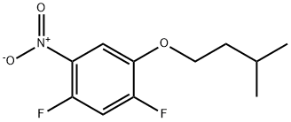 Benzene, 1,5-difluoro-2-(3-methylbutoxy)-4-nitro- Struktur
