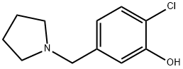 Phenol, 2-chloro-5-(1-pyrrolidinylmethyl)- 结构式