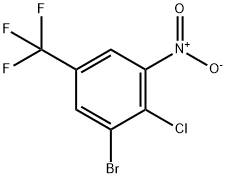 Benzene, 1-bromo-2-chloro-3-nitro-5-(trifluoromethyl)- Structure