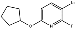 Pyridine, 3-bromo-6-(cyclopentyloxy)-2-fluoro- 结构式