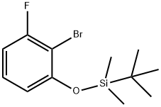 Benzene, 2-bromo-1-[[(1,1-dimethylethyl)dimethylsilyl]oxy]-3-fluoro- 结构式