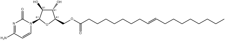 5'-O-(Elaidoyl) 1-β-D-arabinofuranosylcytosine Structure