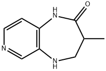 3-methyl-1H,2H,3H,4H,5H-pyrido[3,4-b][1,4]diazepin-2-one 结构式