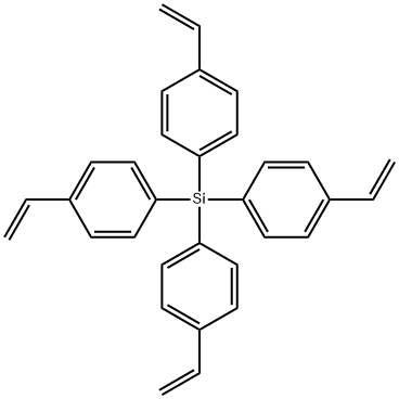 四对乙烯基苯基硅烷 结构式