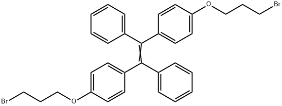1,1'-(1,2-diphenyl-1,2-ethenediyl)bis[4-(3-bromopropoxy)-benzene Structure