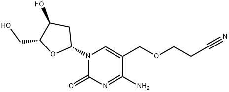 5-[(2-Cyanoethoxy)methyl]-2’-deoxycytidine, 188411-05-4, 结构式