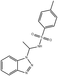 N-(1-(1H-苯并[D][1,2,3]三唑-1-基)乙基)-4-甲基苯磺酰胺 结构式