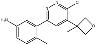 1887223-08-6 Benzenamine, 3-[6-chloro-5-(3-methyl-3-oxetanyl)-3-pyridazinyl]-4-methyl-