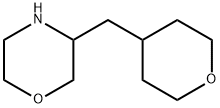 Morpholine, 3-[(tetrahydro-2H-pyran-4-yl)methyl]- Structure