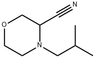 3-Morpholinecarbonitrile,4-(2-methylpropyl)- Struktur