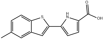 5-(5-甲基苯并[B]噻吩-2-基)-1H-吡咯-2-羧酸 结构式