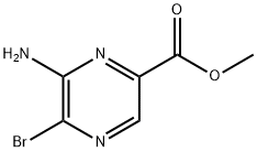 6-氨基-5-溴吡嗪-2-羧酸甲酯,1891295-27-4,结构式