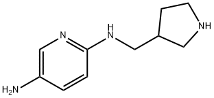 2,5-Pyridinediamine,N2-(3-pyrrolidinylmethyl)- Structure