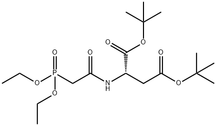N-[(Diethoxyphosphiny1)]acetyl-L-aspartic acid di-tert-butyl ester Structure