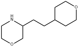Morpholine, 3-[2-(tetrahydro-2H-pyran-4-yl)ethyl]- Structure