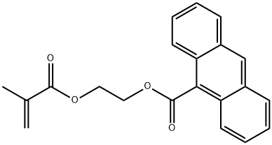 9-Anthracenecarboxylic acid, 2-[(2-methyl-1-oxo-2-propen-1-yl)oxy]ethyl ester Structure