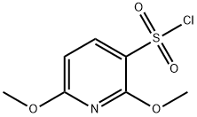 2,6-dimethoxypyridine-3-sulfonyl chloride 化学構造式