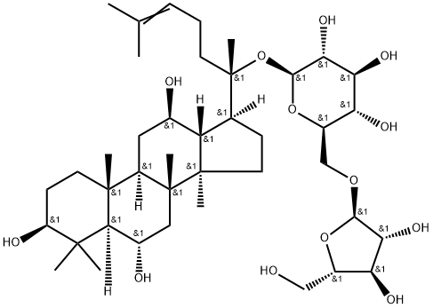 人参皂苷F5, 189513-26-6, 结构式