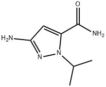 3-amino-1-isopropyl-1H-pyrazole-5-carboxamide 结构式