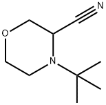 3-Morpholinecarbonitrile, 4-(1,1-dimethylethyl)- Struktur