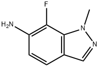 1H-Indazol-6-amine, 7-fluoro-1-methyl- Structure