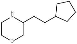 Morpholine, 3-(2-cyclopentylethyl)-,1896927-35-7,结构式