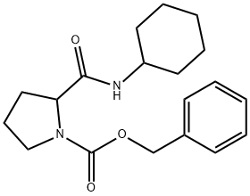 Benzyl 2-(cyclohexylcarbamoyl)pyrrolidine-1-carboxylate 结构式