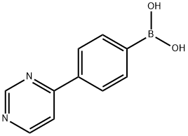 Boronic acid, B-[4-(4-pyrimidinyl)phenyl]- Structure