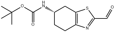tert-butyl n-[(6s)-2-formyl-4,5,6,7-tetrahydro-1,3-benzothiazol-6-yl]carbamate Structure
