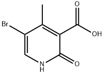 5-溴-4-甲基-2-氧代-1,2-二氢吡啶-3-羧酸 结构式