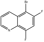 Quinoline, 5-bromo-6,8-difluoro-,1909309-62-1,结构式