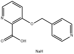 sodium 3-[(pyridin-4-yl)methoxy]pyridine-2-carboxylate Structure
