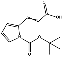3-{1-[(tert-butoxy)carbonyl]-1H-pyrrol-2-yl}prop-2-enoic acid,1909358-91-3,结构式