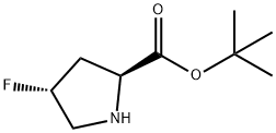 L-Proline, 4-fluoro-, 1,1-dimethylethyl ester, (4R)- Struktur
