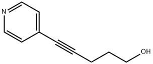 4-Pentyn-1-ol, 5-(4-pyridinyl)- Structure