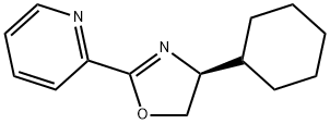 Pyridine, 2-[(4S)-4-cyclohexyl-4,5-dihydro-2-oxazolyl]- Struktur