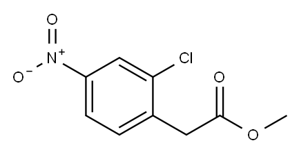 Benzeneacetic acid, 2-chloro-4-nitro-, methyl ester Structure