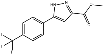 5-(3-三氟甲基苯基)吡唑-3-甲酸 结构式