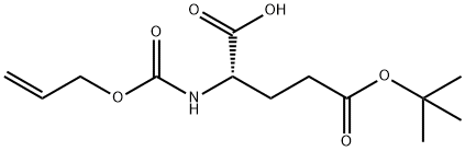 N-Alloc-L-Glutamic acid 5-tert-butyl ester 结构式