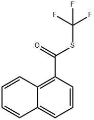 1-Naphthalenecarbothioic acid, S-(trifluoromethyl) ester Structure