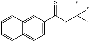 2-Naphthalenecarbothioic acid, S-(trifluoromethyl) ester Structure