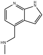 1H-Pyrrolo[2,3-b]pyridine-4-methanamine, N-methyl- Structure