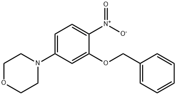 Morpholine, 4-[4-nitro-3-(phenylmethoxy)phenyl]- 结构式