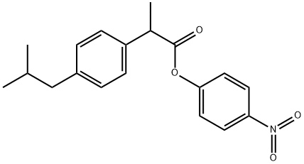 p-nitrophenyl ester of racemic ibuprofen, 193149-67-6, 结构式