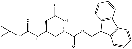 (Tert-Butoxy)Carbonyl L-Dbu(Fmoc)-OH|(S)-4-((((9H-芴-9-基)甲氧基)羰基)氨基)-3-((叔丁氧基羰基)氨基)丁酸