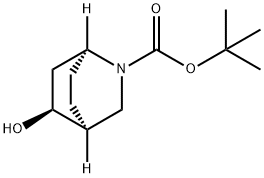 tert-butyl (1S,4S,5S)-5-hydroxy-2-azabicyclo[2.2.2]octane-2-carboxylate 结构式