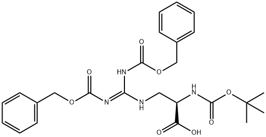 Boc-D-Alg(Z)2-OH Struktur