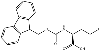 (S)-2-(Fmoc-amino)-4-iodobutanoic acid, 1932598-55-4, 结构式